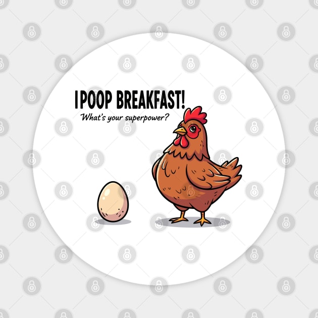 Poop Breakfast Magnet by enrynz